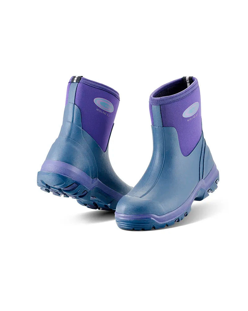 Grubs MIDLINE 5.0 Violet — wellies for wide calves