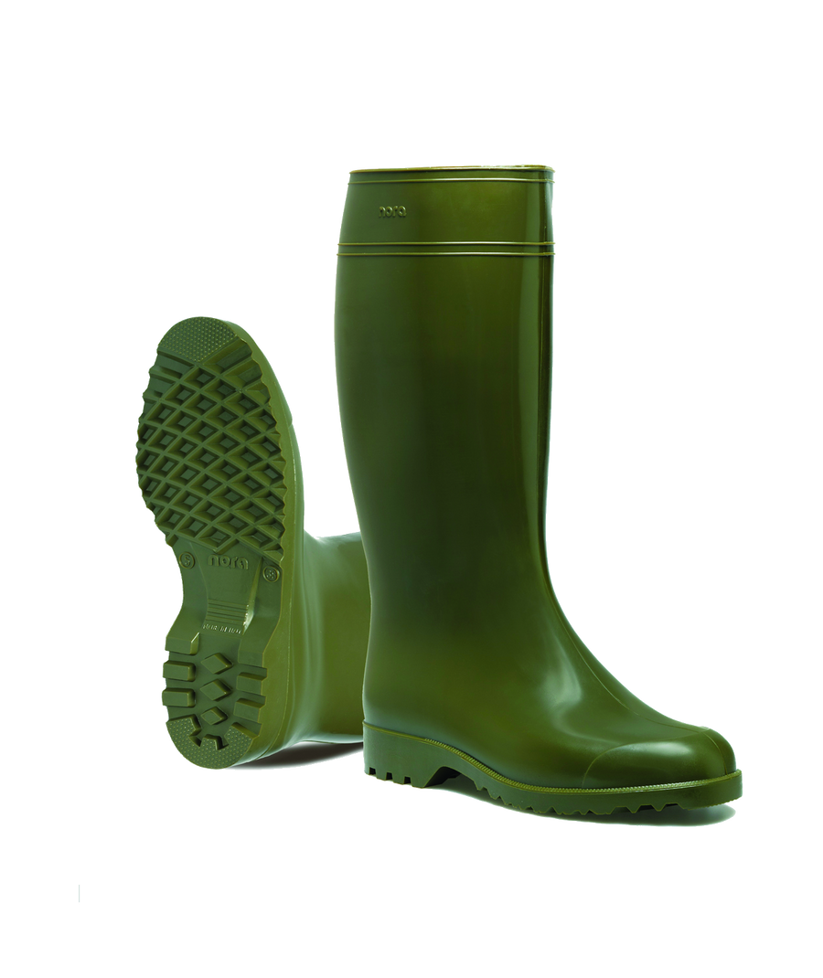 Nora Antonia Women's Knee-Length PVC Wellington Boot – Acid & Slip Resistant, Farm & Field