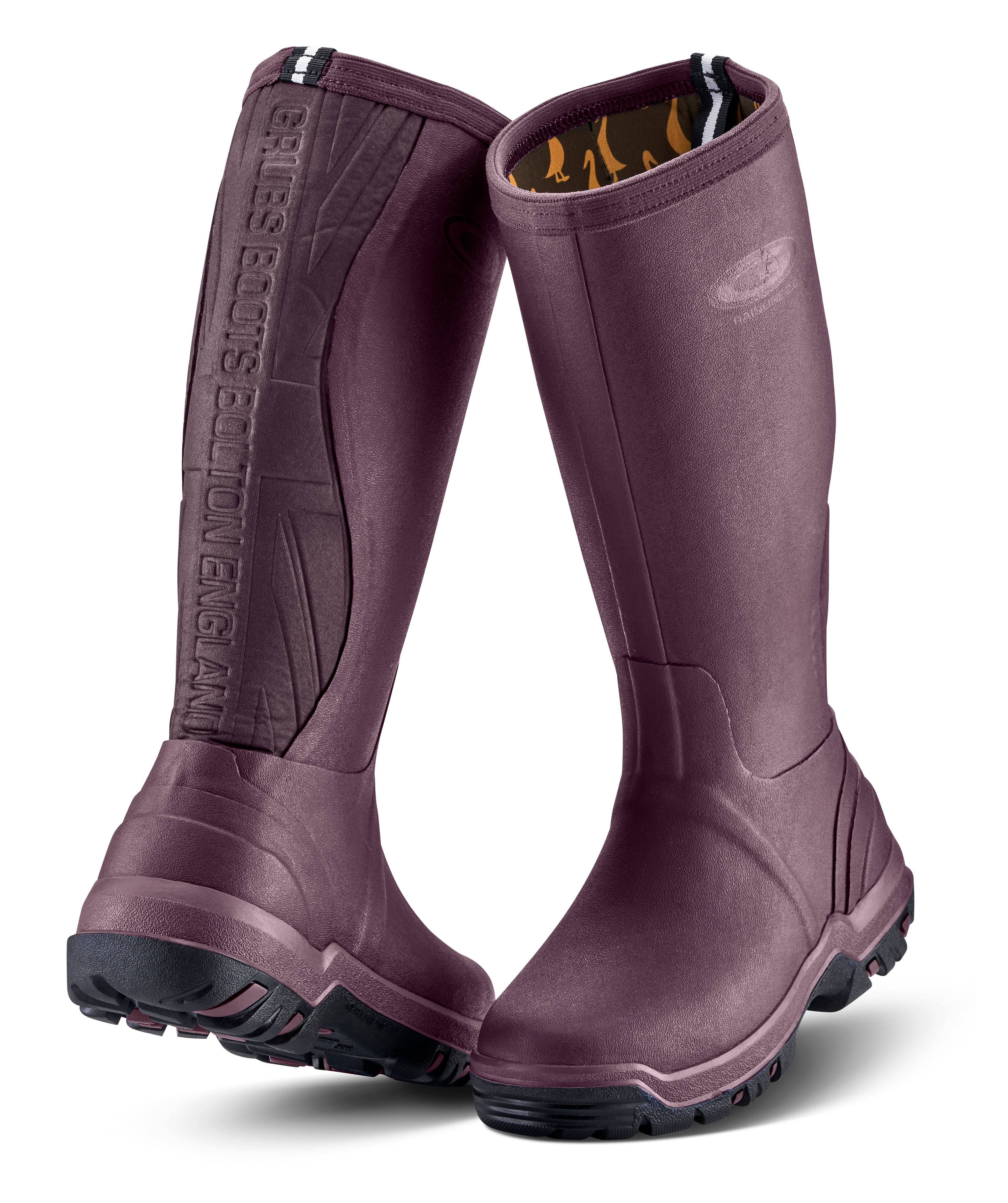 Grubs Rainline 2.0 Lightweight Full Rubber Wellington Boot – Classic Style, Comfort Rated to -10°C